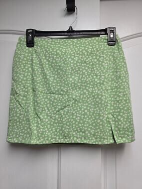 Daisy Street green Floral Skirt size Small